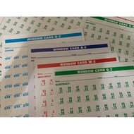 A2 S2 M2 D2 WINDOW CARD SET | Total of 4 cards