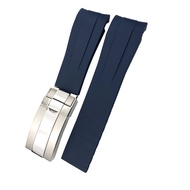 EPANO 21mm 22mm Black Red Blue Rubber Watchband For Rolex DEEPSEA Sea-Dweller Submariner 41mm Diving