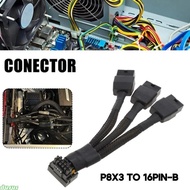dusur 3x8pin 8PIN to 16Pin 12VHPWR GPU Power Cable 16Pin Connector GPU Extension Cable