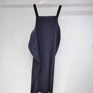 ✘  7919 Free Size Spring Summer Autumn Pleated Fashion Casual U-Neck Suspender Dress