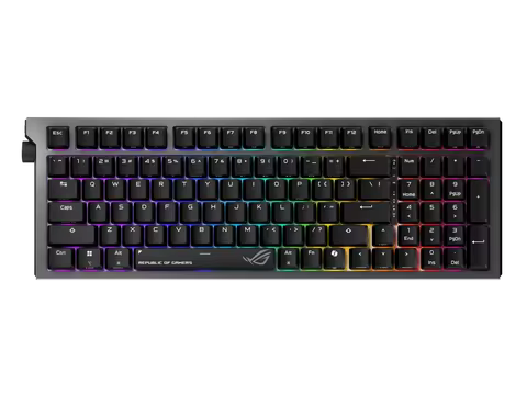 ASUS ROG Strix Morph 96 Wireless Gaming Keyboard, Mechanical Switches, 2.4GHz/Bluetooth, Compact 96%