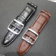 Swatch Ironi Watch Strap ChronoBIG 23mm Genuine Leather Strap Premium Quality