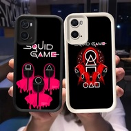 O-46 Squid Game Casing for OPPO A57e A57 A57s A36 A76 Black and White