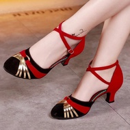 ETXDancing Shoes For Women Heel 5.5cm Closed Toe Ballroom Latin Dance Shoes Rubber Sole High Heel Tango Salsa Dance Shoes For Girls