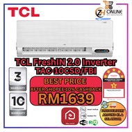 TCL 1.0HP-2.0HP FreshIN 2.0/3.0 Fresh 5 Star Premium Inverter Aircond Built-In WiFi R32 Air-conditio
