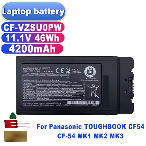 11.1V 46Wh 4200mAh CF-VZSU0PW CF-VZSU0PR New High Quality Laptop Battery for Panasonic TOUGHBOOK CF5