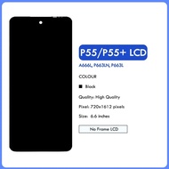 6.6" For Itel P55 Plus P55 + P663L P663LN P55 A666L LCD Display Touch Screen Digitizer Panel Assembl