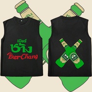 HOT Chang beer Festival Trend Print vest Tank Men Unisex