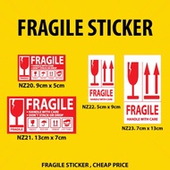 FRAGILE STICKER STIKER MUDAH PECAH WARNING LABEL