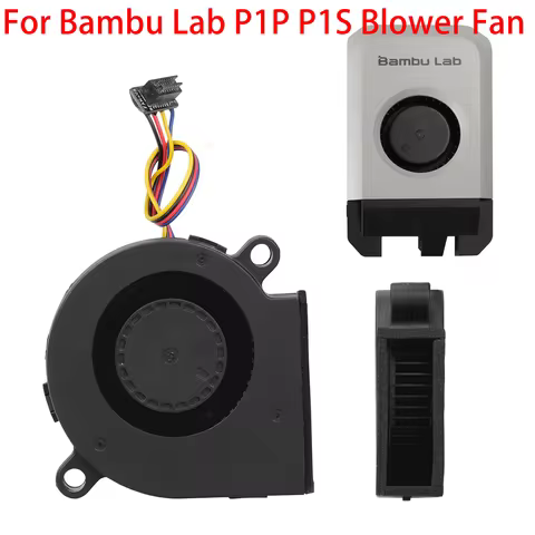 For Bambu Lab P1P/P1S Series 5015 Blower Fan 24Vp1 Fan Dual Ball Bearing Cooling 3D Printer DC24V Ex