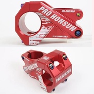 HONSUN STEM 31.8 MM PANJANG 50 MM STEM HANDLEBAR SEPEDA AM DH MERAH - Goes Store87