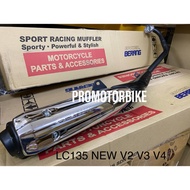 YAMAHA LC135 NEW V2 V3 V4 E POWER BERANG MUFFLER EKZOS PIPE  EPOWER BERANG STANDARD OPEN RACING