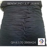 Bengkung Lilit Jawa - Javanese Wrap - Belly Binding Wrap - 15m × 6inci - Black Color