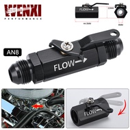 AN8 8AN -8 AN Shut Off Valve Fittting Aluminum Black WX-WLPV72-08