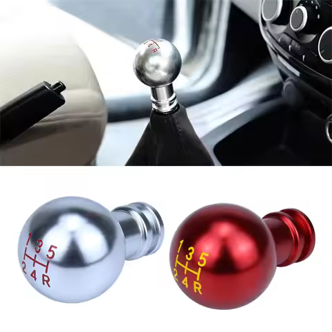 5 6 Speed Car Gear Shift Knob Stick Manual Transmission Aluminum Extended Gear Shifter Gear Head Kno