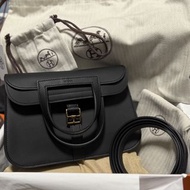 🛍送台灣製內袋🛍 Hermès Halzan mini bag   Hermes 黑色 Noir