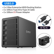 [ส่งจากไทย-ออกใบกำกับได้] ORICO 35 Series Enterprise 4 bay 3.5 HDD Docking Station Type-C to SATA HDD Enclosure 150W Internal Power HDD Case (3559C3)