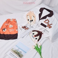 Pijamoon Pajama Set Batwing Formal Sleepwear Set, Shorts, Latin Silk, Soft, Standard Product