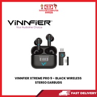 VINNFIER XTREME PRO 9 - BLACK WIRELESS STEREO EARBUDS