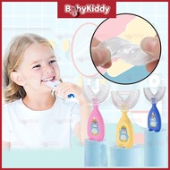 360 Baby Toddlers U-Shape Toothbrush Berus Gigi Kanak-Kanak Food Grade Silicone 2-6 Years