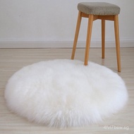 Australian Wool Round Carpet Rug Bedroom Bedside Round Rug Yoga Mat Whole Sheepskin Fur Integrated N