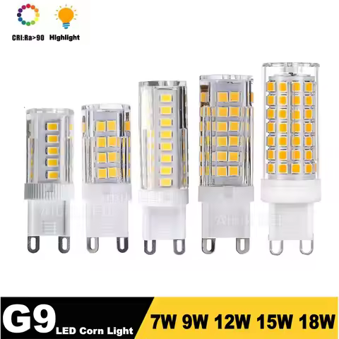 LED Light G9 7W 9W 12W 15W 18W AC 220V Led Bulb SMD 2835 G9 Lamp Replace 30/40W Halogen Lamp Light f