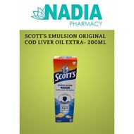 Scott’s emulsion original cod liver oil extra- 200ML