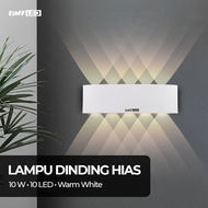 TaffLED Indoor Plastic Body Decorative Wall Lamp 10W 10 LED Warm White - 10T