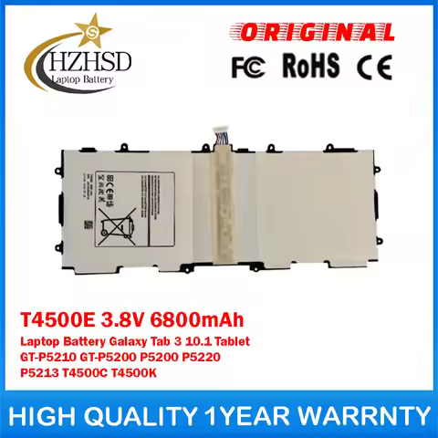 T4500E 3.8V 6800mAh Genuine Original Laptop Battery For Samsung Galaxy Tab 3 10.1 Tablet Battery GT-