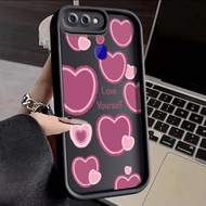 For OPPO R15 Pro R11s R11 R17 Case Love Heart Angel Eyes Stepped Thin Camera Protect Thicken All Inclusive Shockproof Softcase