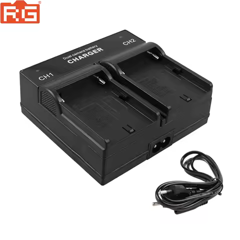 Dual Channel Quick Digital FM50 F550 Battery Charger For SONY F series NP-F970 F750 F960 F550 FM500h