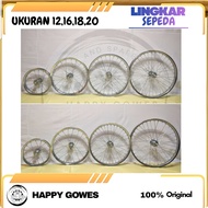 hg CIRCLE/VELG/RIM BICYCLE SIZE 12, 16, 18, 20 INCH/INCHI READY TO USE GRAB INSTANT ONLY