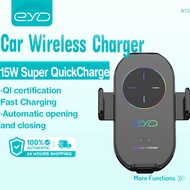EYD A7S Wireless Car Charger Phone Holder Automatic Opening And Closing 360° Free Rotation