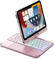 SCIMIN Keyboard Case for iPad Mini 6 | iPad Mini (6th Generation), 360 Degree Rotation Touchpad Backlit Keyboard