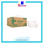 กระดาษชำระ ม้วนใหญ่ แบรนด์ Kimsoft หนา2ชั้น ความยาว300เมตร (บรรจุ12ม้วน/ลัง) Code: 03718