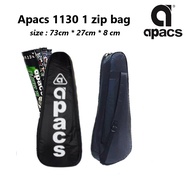 Apacs 1 Zip Badminton Bag Original black Color RACKET BAG