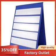 Desktop Pocket Chart Double-Sided and Self-Standing Mini Pocket Chart Stand for Individual or Small 