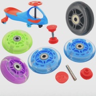 Flashing Swing Car Accessories Front Rear Wheel Silent Sliding Car Tire Wheel Twisting Car Niuniu Ca