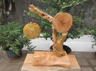 [巧豐]手工打造 自然木風格 檜木時鐘-原木時鐘-原木桌鐘-原木鐘-原木擺飾 (編號:130)