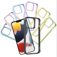 JTLEGEND for iPhone 13 Pro Max QCam軍規防摔保護殼附鏡頭防護圈-淺藍