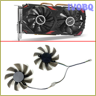 IVOBQ NEW 2PCS 85MM 4PIN Cooling Fans T129215SU RX580 8GB GPU FAN For JIESHUO RX580 VIDEO CARD FANS 