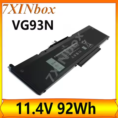 7XINbox VG93N WFWKK 11.4V 92Wh OEM Laptop Battery For Dell Precision 15 3520 3530 M3520 M3530 Latitu