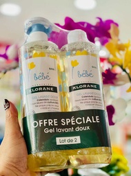 SỮA TẮM KLORANE BEBE PHÁP 1 SET 2 CHAI