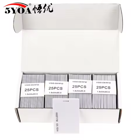 5YOA 100pcs Card Thick EM4100 Chip 125khz ID Keyfob RFID llaveros llavero Porta Chave Proximity
