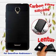 Silicon Case untuk Smartfren Andromax L Case Carbon Fiber / Soft Case Silikon Andromax L Silikon Car