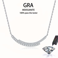 【 GRA Certificate Attached 】 1CT moissanite necklace, fashionable and luxurious full diamond pendant