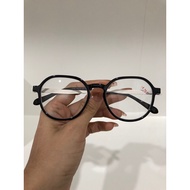 1.75 degree plastic glasses mixed with silver titanium, medium large face size