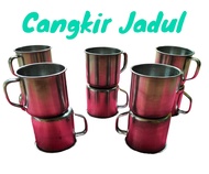 1 lusin Cangkir mug ukuran 7 cm. cangkir kopi . cangkir stainless murah .