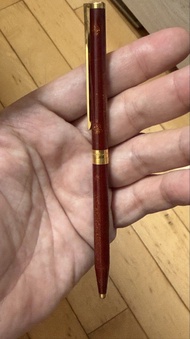 「【珍貴 1991 年香港老發票】S.T. Dupont 都彭 Classique 紅金沙中國漆原子筆（連原裝紅盒/品相極佳）」 $1488