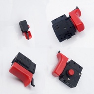 AZHANGJI 250V 6A 5E4 Lock On Power Tool Electric Drill Trigger Switch Black Red  FA2-6/1BEK